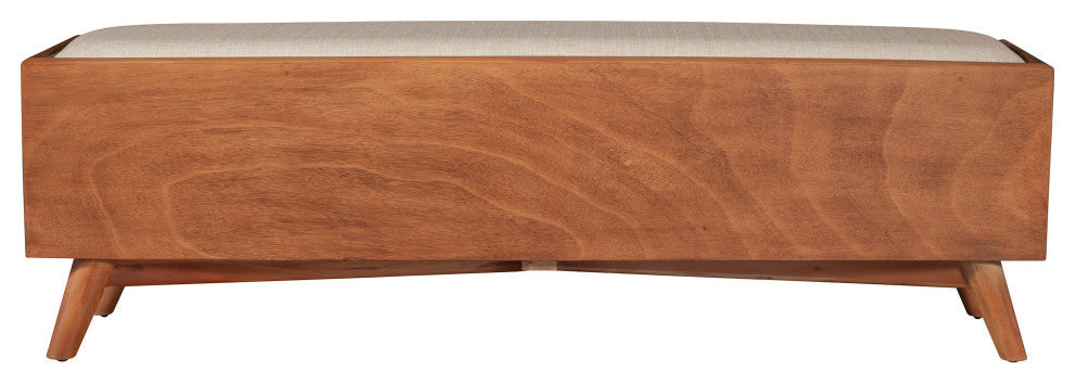 Flynn Bench, Acorn/White