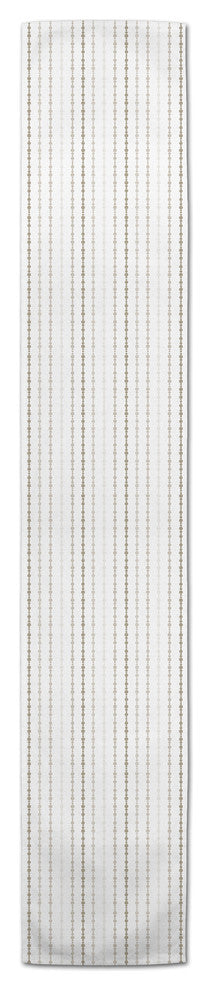 Taupe Dot 16x90 Table Runner