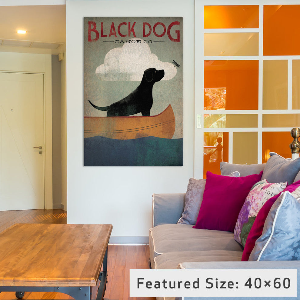 "Black Dog Canoe Co. I Gallery" by Ryan Fowler, 26x18x1.5"