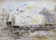 Eugene-Louis Boudin Landscape With Sunset Gallery Wrap Canvas, 18"x27"