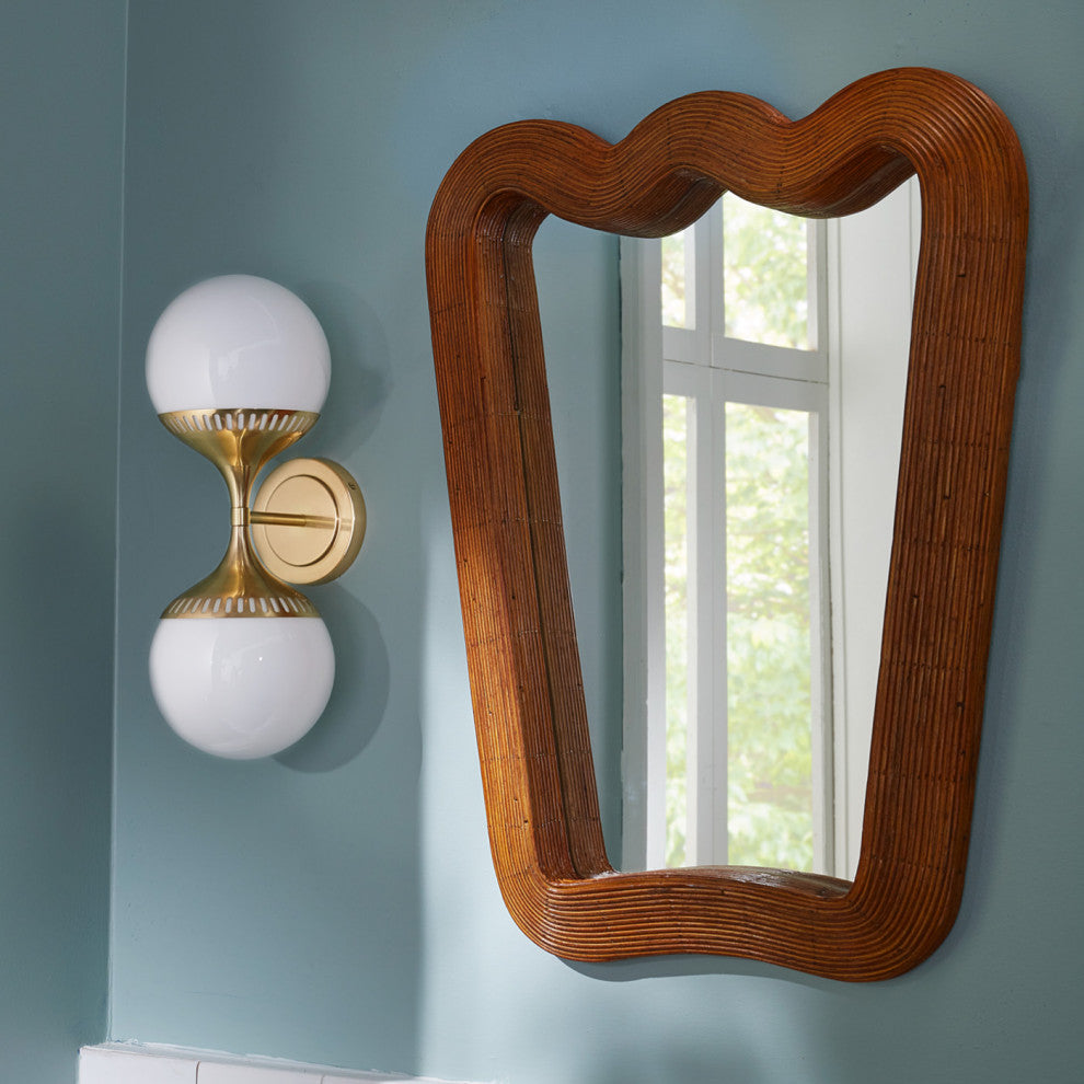 Rio End-on-End Sconce, Brass