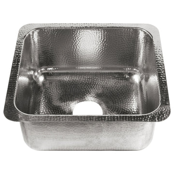 Orwell Stainless Steel 17" Single Bowl Undermount Kitchen Sink, Polished Stainless Steel