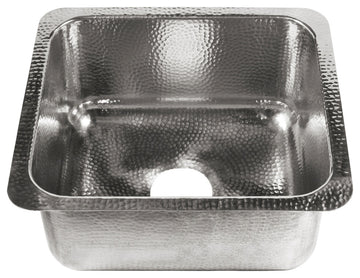 Orwell Stainless Steel 17" Single Bowl Undermount Kitchen Sink, Polished Stainless Steel