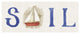 "New Horizons Sail on Linen" Digital Paper Print by Elyse DeNeige, 42"x18"