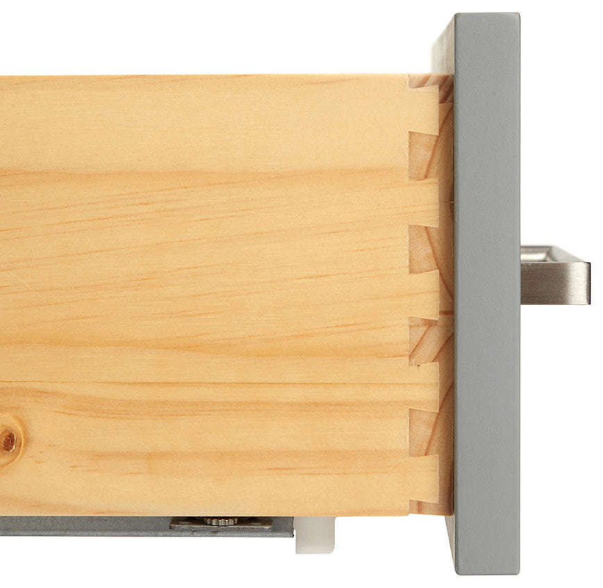 ARIEL Cambridge 43" Right Offset Rectangle Sink Gray Bathroom Vanity Quartz Top