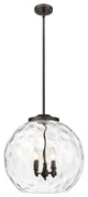 Athens Water Glass Pendant, Oil Rubbed Bronze, Clear Water Glass
