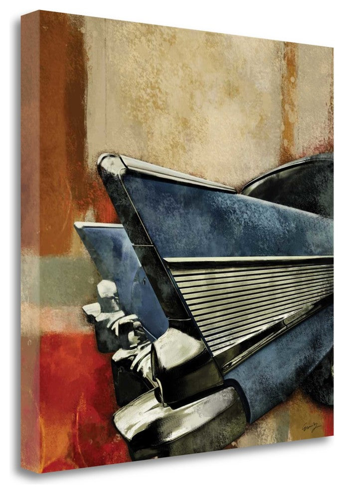 "Decked Hot Rod" By Eric Yang,Ready to Hang Giclee Print on Gallery Wrap Canvas