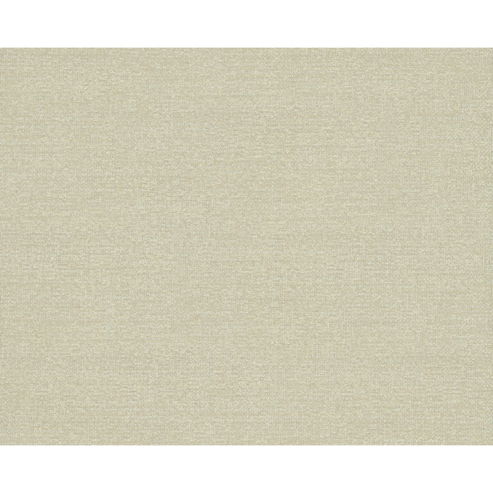Beige Metallic Panama Weave Wallpaper