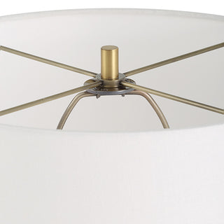 Uttermost Lyra White and Gold Table Lamp