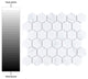 Carrione 2" Hex Matte Carrara Porcelain Floor and Wall Tile
