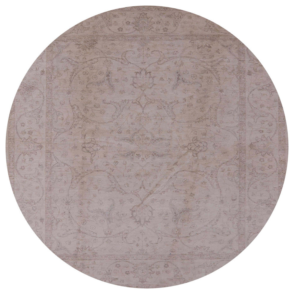 Ahgly Company Indoor Round Mid-Century Modern Area Rugs, 4' Round