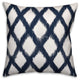 Navy Diamond Pattern 16x16 Spun Poly Pillow Cover