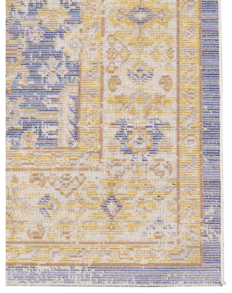 Ceniscia Tatum Vintage Polyester Area Rug, Lavender, 5'3"x7'3"