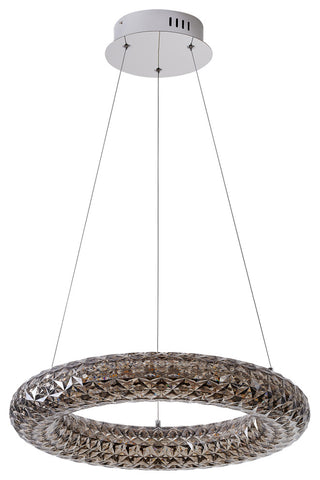 Halo LED Chandelier, Smoke
