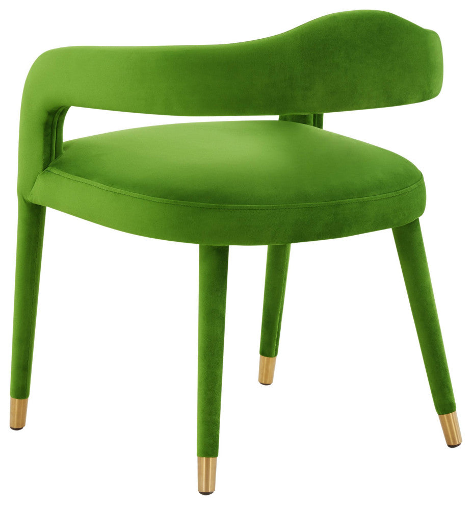 Lucia Green Velvet Dining Chair