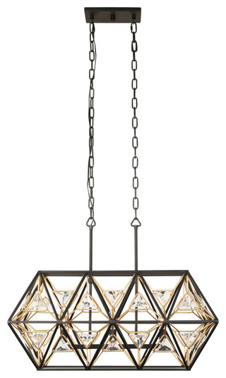 Marcia 3-Lt Linear Pendant - MB/FG