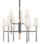 Bowery 9-Light Two-Tier Chandelier, Aged Old Bronze