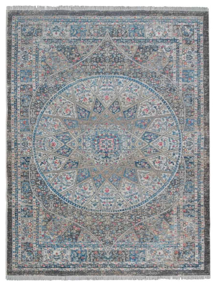 MACHINE MADE POLYESTER AREA RUGS  -Multicolor, Oriental ,Rugs for Living Room