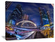 "Modern Bridge" Cityscape Photography Canvas Print, 20"x12"