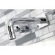 Kingston Brass KS6121ML Two-Handle Wall Mount Bathroom Faucet, Polished Chrome