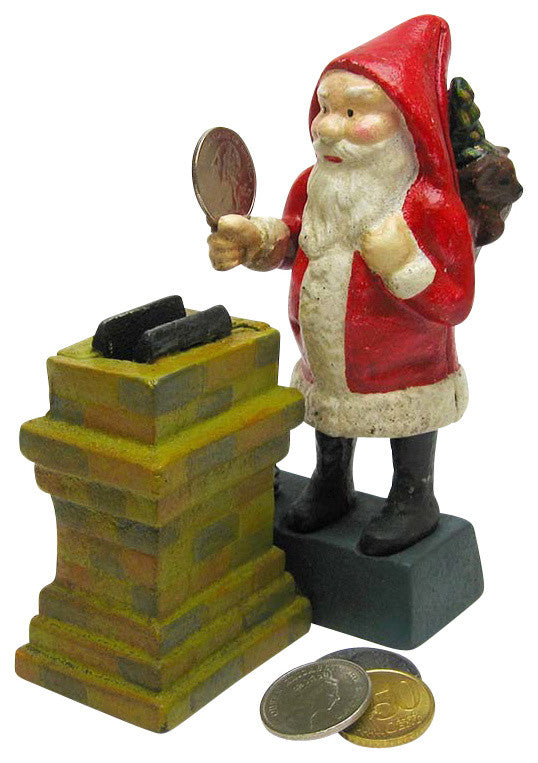 Santa at the Chimney Bank