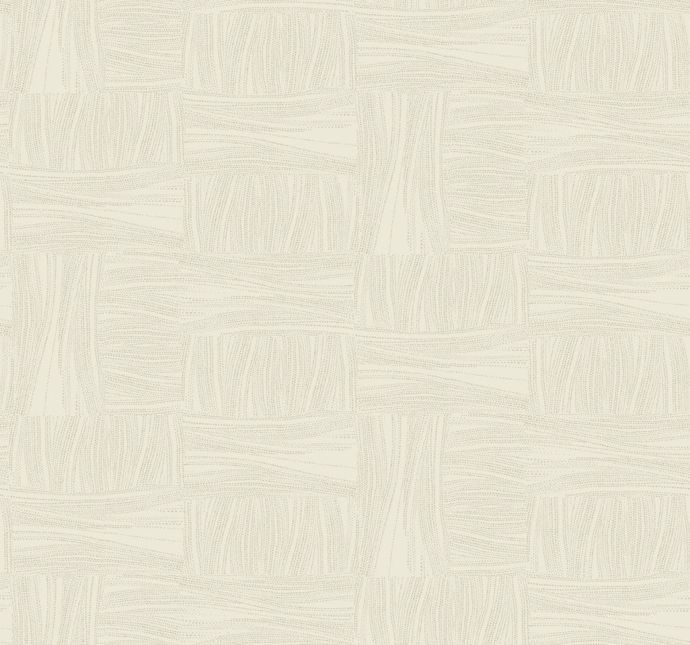 Beige Wicker Dot Wallpaper