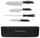 Classic Cuisine 5-Piece Knife Set, Stainless Steel Forged Knives, Travel Bag