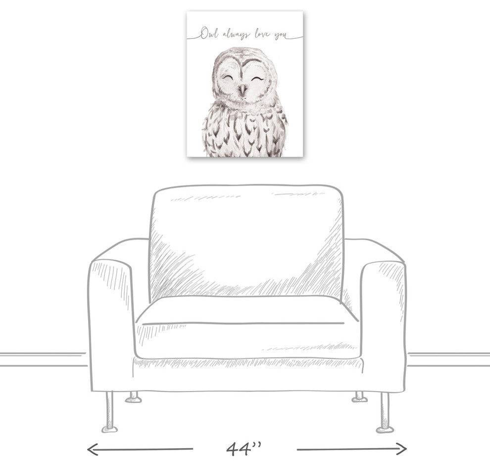 Owl Always Love You 16x20 Canvas Wall Art