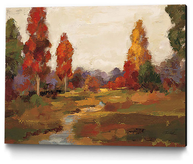 "Fall Creek " Museum Mounted Canvas Print, 20"x16"