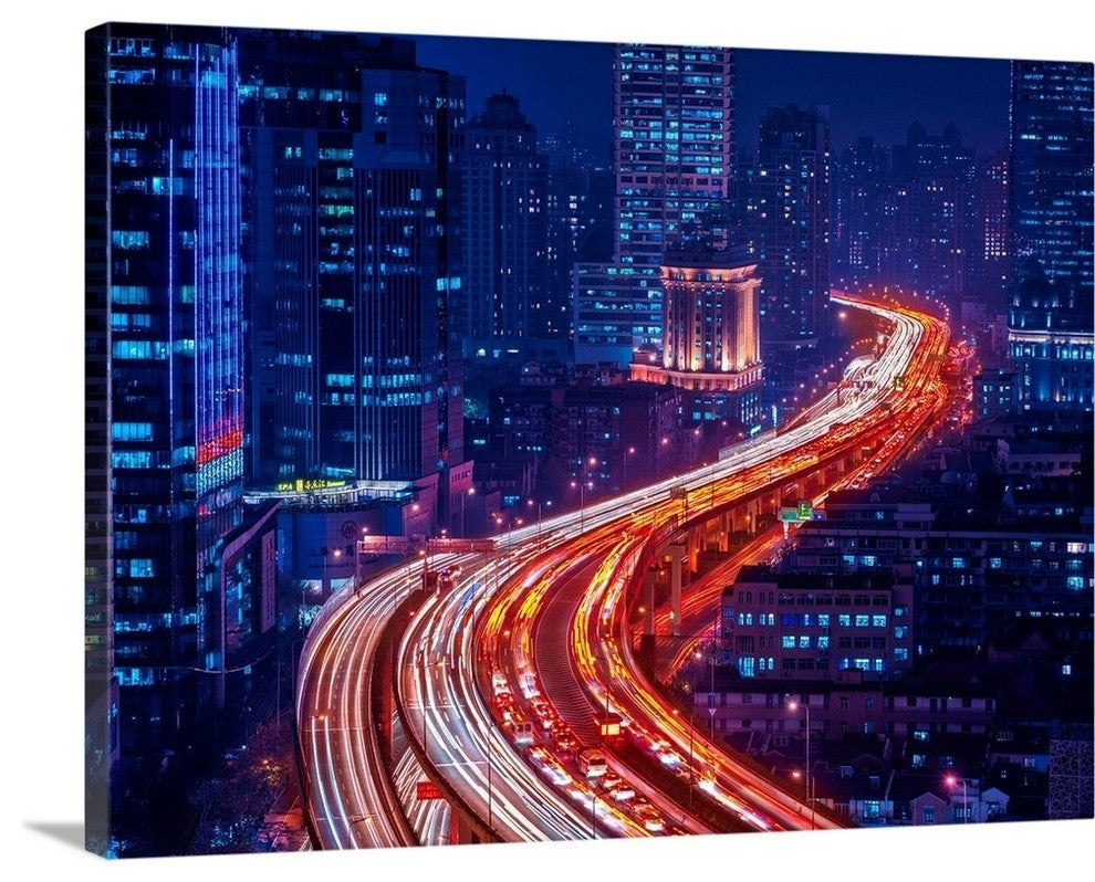 "Snake Street" Wrapped Canvas Art Print, 24"x18"x1.5"