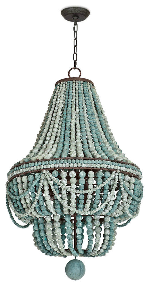 Malibu Chandelier, Weathered Blue