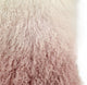 Tibetan Sheep Pillow White to Blush - Blush