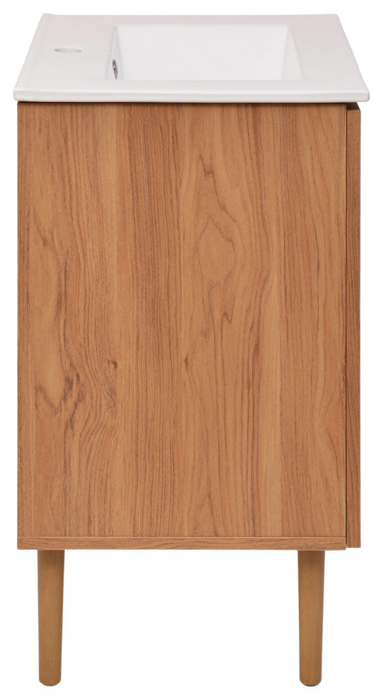 Bron 24" Bathroom Vanity, Oak