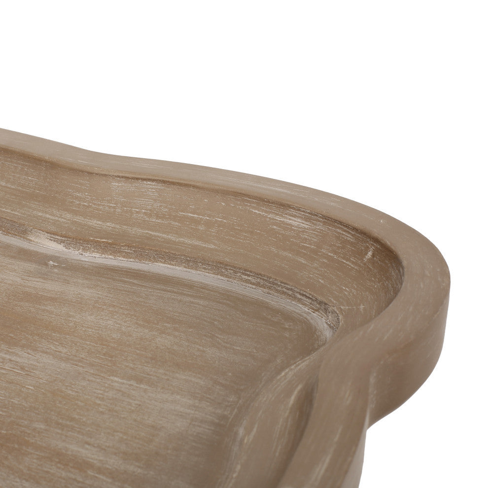 Yosef French Country Accent Table With Rectangular Top, Natural
