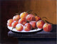 Severin Roesen Peaches With Dew in a Bowl, Gallery Wrapped Canvas, 20"x25"