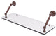 Dottingham 24" Floating Glass Shelf, Antique Copper
