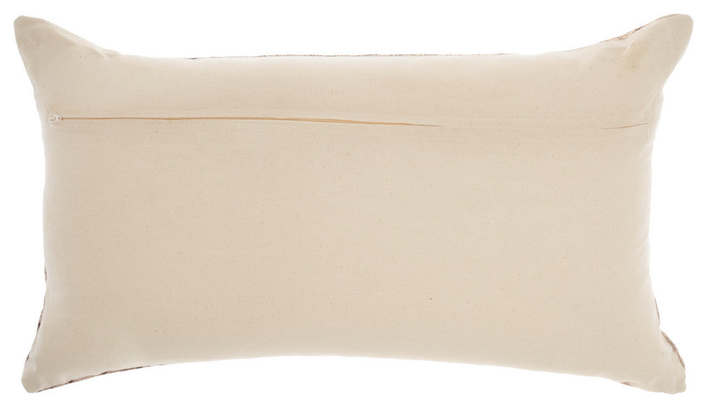 Nicole Curtis GT434 Throw Pillow, Grey/Multi, 14" X 24"