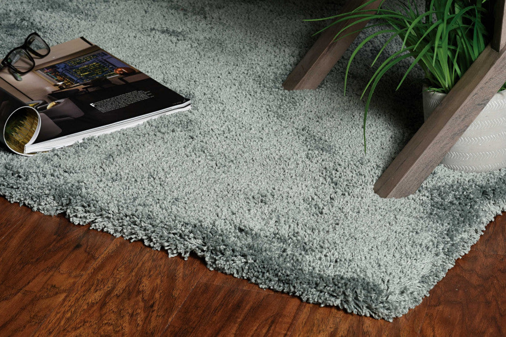 HomeRoots 5' x 7' Slate Plain Indoor Area Rug