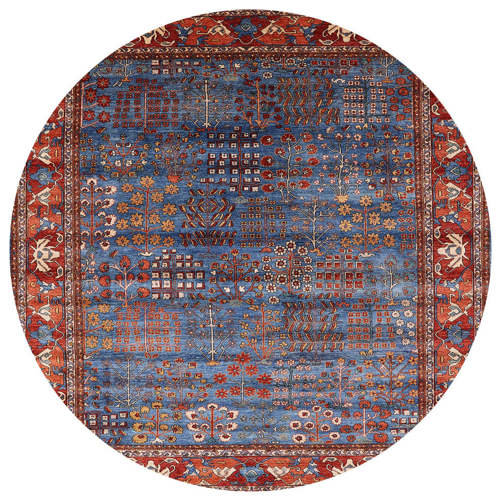 Ahgly Company Indoor Round Mid-Century Modern Area Rugs, 5' Round