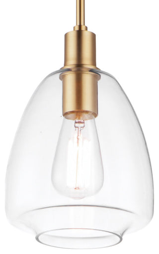 Maxim 11112CL Babylon 7"W Mini Pendant - Satin Brass