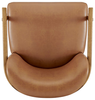 Reiner Accent Arm Chair, Borneo Chocolate, Pu