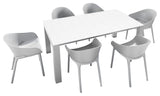 Compamia Sky Extendable 7-Piece Dining Set, White