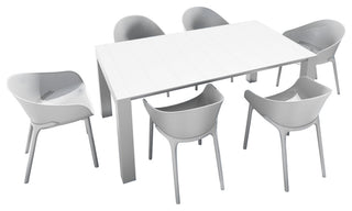 Compamia Sky Extendable 7-Piece Dining Set, White
