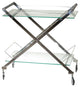 Cortesi Home Gilmore Glass Bar Cart