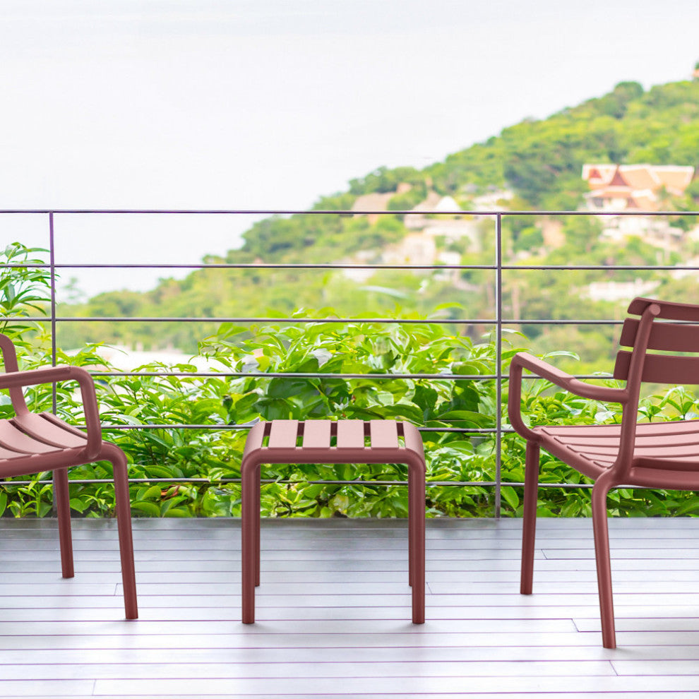 Paris Outdoor Side Table Marsala