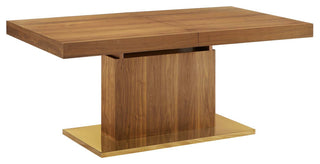 Vector Expandable Dining Table Walnut Gold