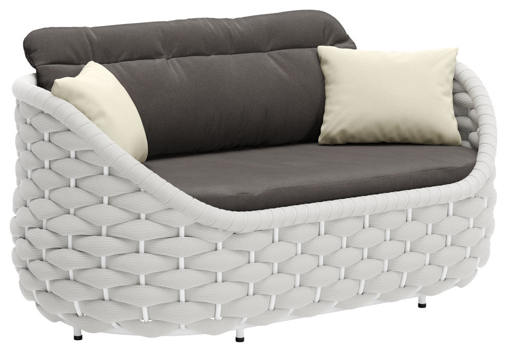 Coral Reef Loveseat Gray