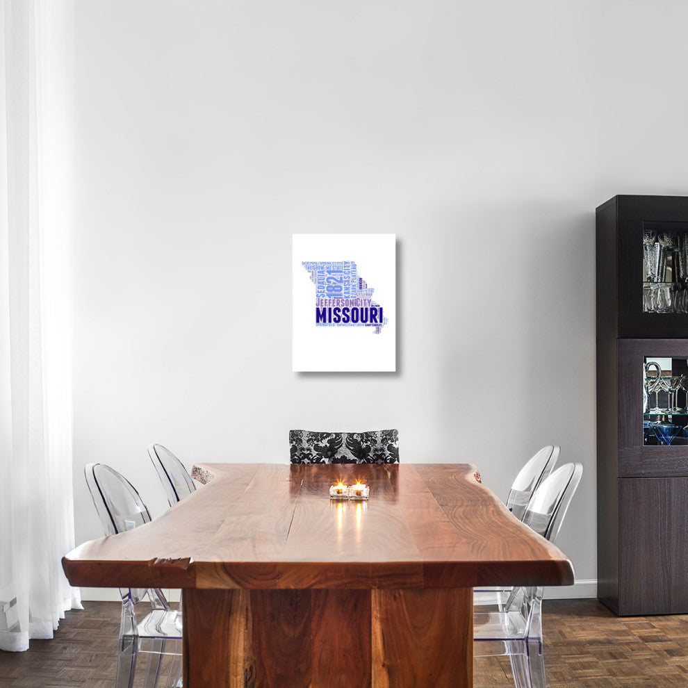 "Missouri Word Cloud Map" Fine Art Print