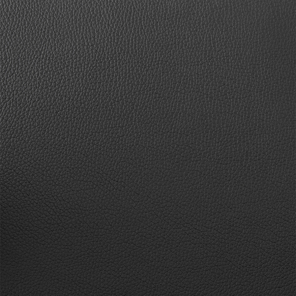 Willow 25.5" Swivel Walnut Wood Counter Stool, Black Faux Leather Bronze Metal, 30