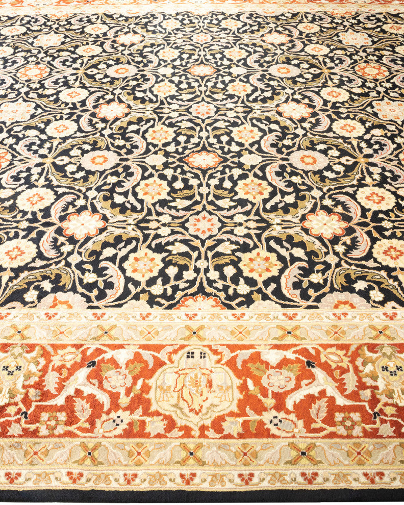 Mogul, One-of-a-Kind Hand-Knotted Area Rug Black, 9'2"x12'2"